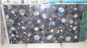 Uruguay Agate Semiprecious Stone/Gem Stone Tiles & Slabs, Beautiful Decorative Semiprecious Stone/Gem Stone