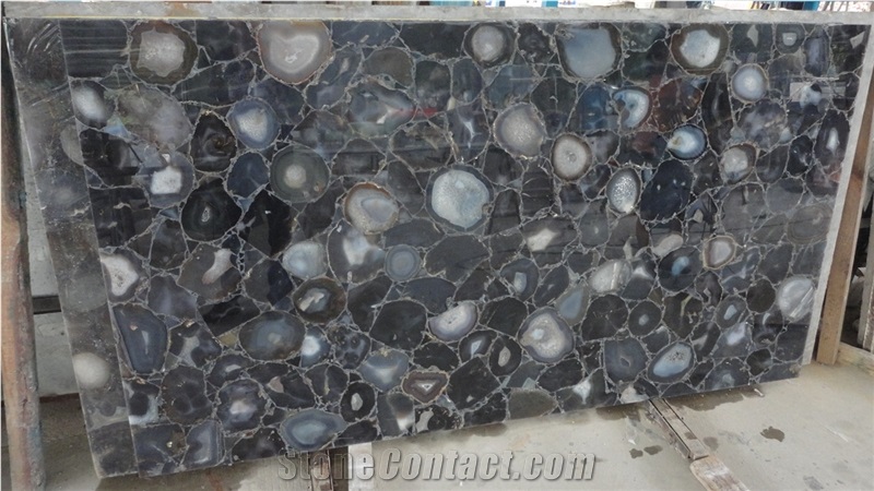Uruguay Agate Semiprecious Stone/Gem Stone Tiles & Slabs, Beautiful Decorative Semiprecious Stone/Gem Stone