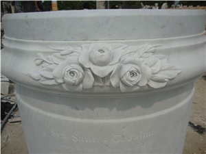 White Marble Hollow Column, White Marble Columns