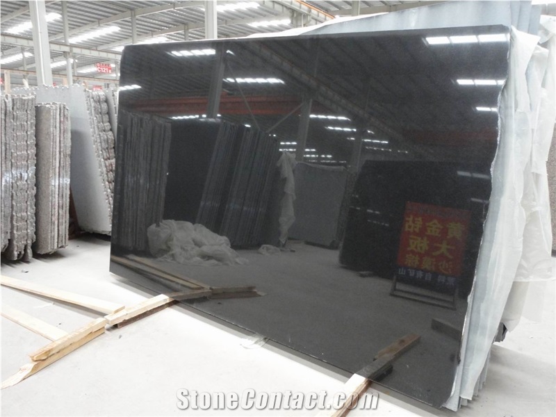 Xiamen China Chinese Shanxi Black Granite Slabs & Tiles Paver Cover Flooring Honed Vein and Cross Cut Different Patterns
