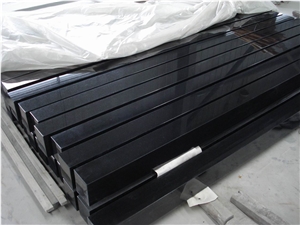 Xiamen China Chinese Shanxi Black Granite Slabs & Tiles Paver Cover Flooring Honed Vein and Cross Cut Different Patterns