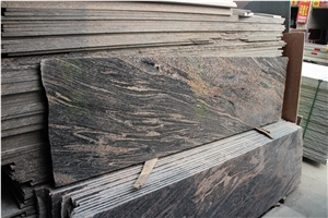Xiamen China Chinese Shanxi Multicolor Black Granite Slabs & Tiles Paver Cover Flooring Honed Vein and Cross Cut Different Patterns