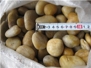 Yellow Polished Pebble Stone