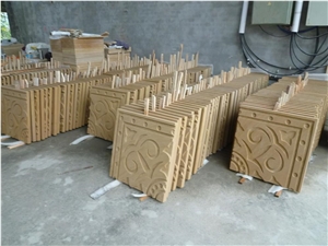 Yellow Sandstone Relief & Etching