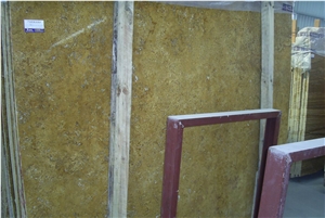 Yellow Travertine Slabs & Tiles, Yellow Sun Limestone Travertine