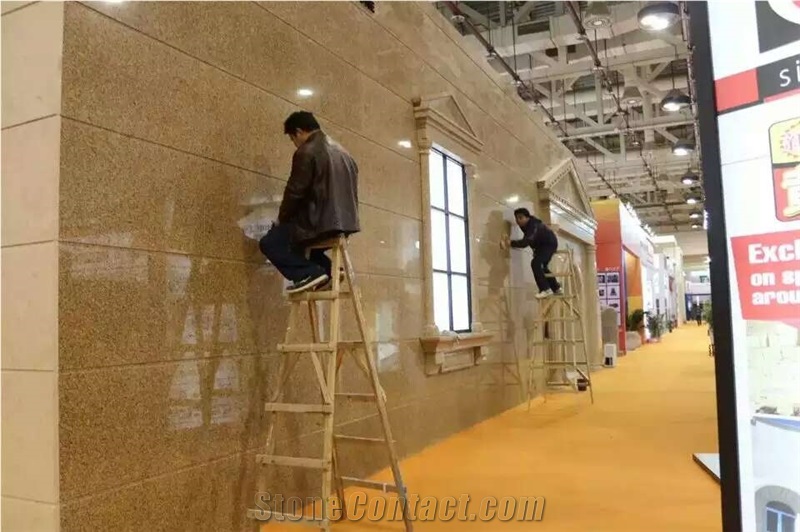 Giallo Namibia Slabs & Tiles Giallo Duna Yellow Granite Cladding