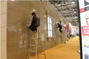 Giallo Namibia Slabs & Tiles Giallo Duna Yellow Granite Cladding Giallo Namibia Slabs & Tiles Giallo Duna Yellow Granite Cladding