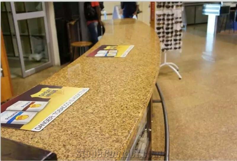 Giallo Namibia Slabs & Tiles Giallo Duna Yellow Granite Cladding