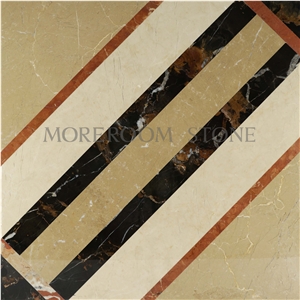 Australia Queensland Golden Beige Composited Marble Floor Tile Composited Medallion Australia Queensland Golden Beige Composited Marble Floor Tile Composited Medallion