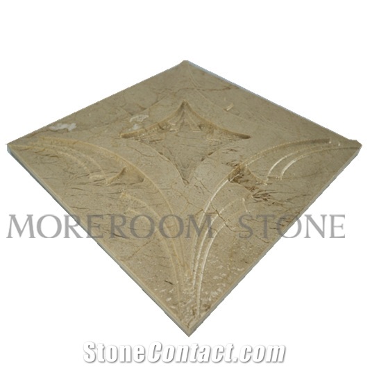Chinese Beige Marble Cnc Wall Panels 3d Wall Panels Building Wtones Walling Tiles Wall Stone Faux Marble Wall Panels Ceramic Backed 3d Wall