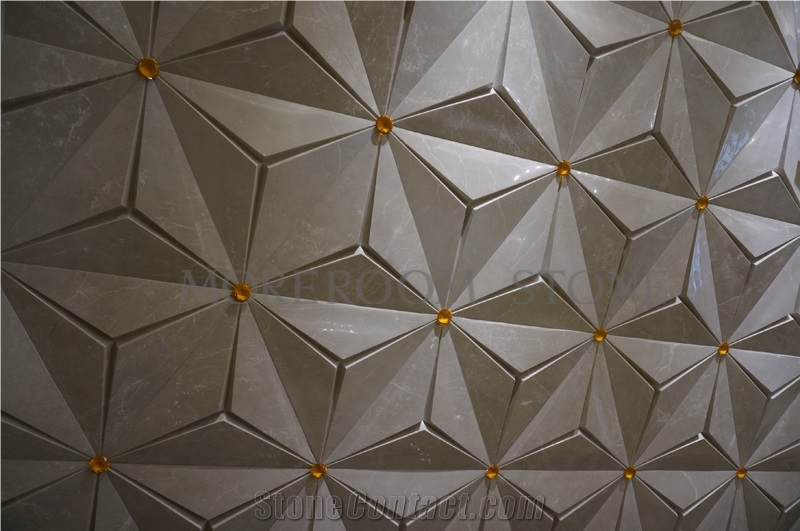 Chinese Factory 3d Wall Panels, Cappucino Beige Marble Turkish Marble Wall Panels, Ceramic Backed 3d Wall Polished Wall Stone, Wall Art Panel Faux Marble Wall Panels, Cnc Wall Tiles