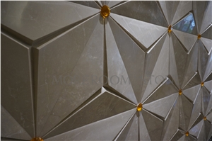 Chinese Factory 3d Wall Panels, Cappucino Beige Marble Turkish Marble Wall Panels, Ceramic Backed 3d Wall Polished Wall Stone, Wall Art Panel Faux Marble Wall Panels, Cnc Wall Tiles
