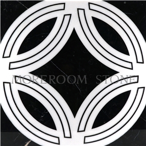 Chinese White Marble Tiles, Spanish Nero Marquina Marble Floor Design Pictures Round Medallions Tiles, Polished Water Jet Marble Floor Medallion Tiles Chinese White Marble Tiles, Spanish Nero Marquina Marble Floor Design Pictures Round Medallions Tiles, Polished Water Jet Marble Floor Medallion Tiles