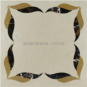 Crema Marfil Ivory Marble Medallion,Laminated Flooring,Ceramic Back Flooring Crema Marfil Ivory Marble Medallion,Laminated Flooring,Ceramic Back Flooring
