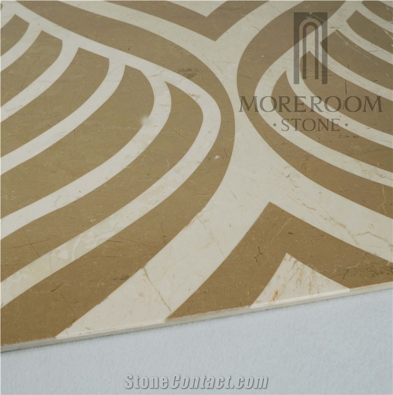 Fashion Design Home Decoration Square Carpet Composited Marble Price
