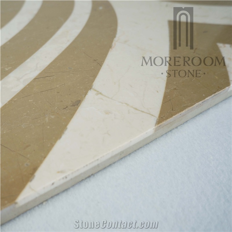 Fashion Design Home Decoration Square Carpet Composited Marble Price