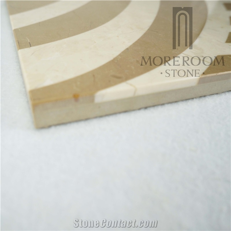 Fashion Design Home Decoration Square Carpet Composited Marble Price