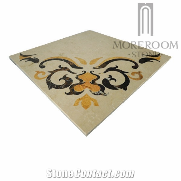 Flower Pattern Marble Flooring Tile 24x24