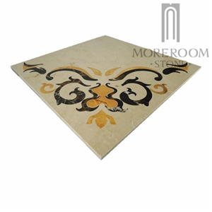 Flower Pattern Marble Flooring Tile 24x24