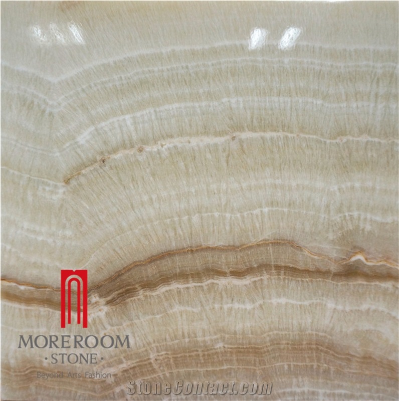 Foshan Stone Manufacture Peru Onyx White Orange Thin Translucent Onyx Wall Panel with Pvc Backing Laminated Onyx Tile & Slab