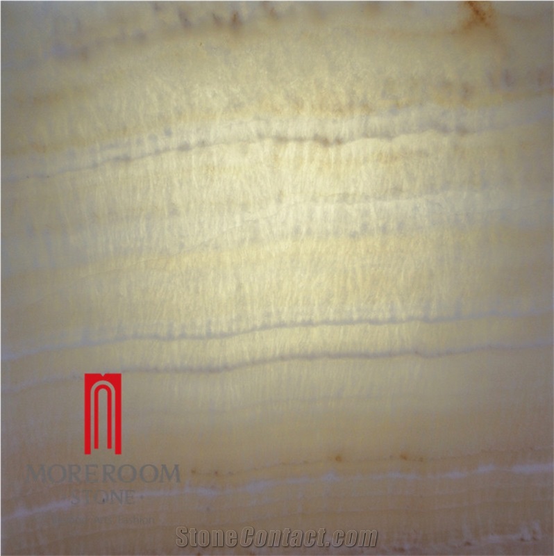 Foshan Stone Manufacture Peru Onyx White Orange Translucent Onyx Panel with Pvc Backing