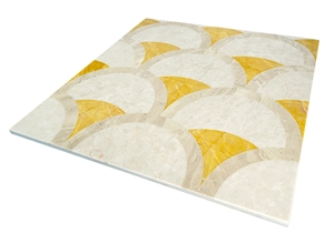 Golden Onyx Marble Medallion,Marble Flooring Tile,Flooring Marble