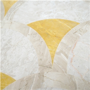 Golden Onyx Marble Medallion,Marble Flooring Tile,Flooring Marble