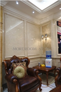 Hot Sale Indoor Latte Beige Marble Stone Fireplace Decorative
