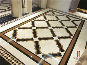 Marble Floor Medallions Tiles, Laminated Panel Composite Marble Ceramic Backed Medallion, Laminated Stone Composite Slab Marble Tile