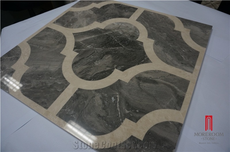 Marble Floor Medallions Tiles, Laminated Panel Composite Marble Ceramic Tile Stone Composite Slab
