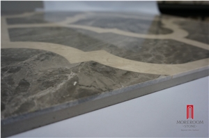 Marble Floor Medallions Tiles, Laminated Panel Composite Marble Ceramic Tile Stone Composite Slab