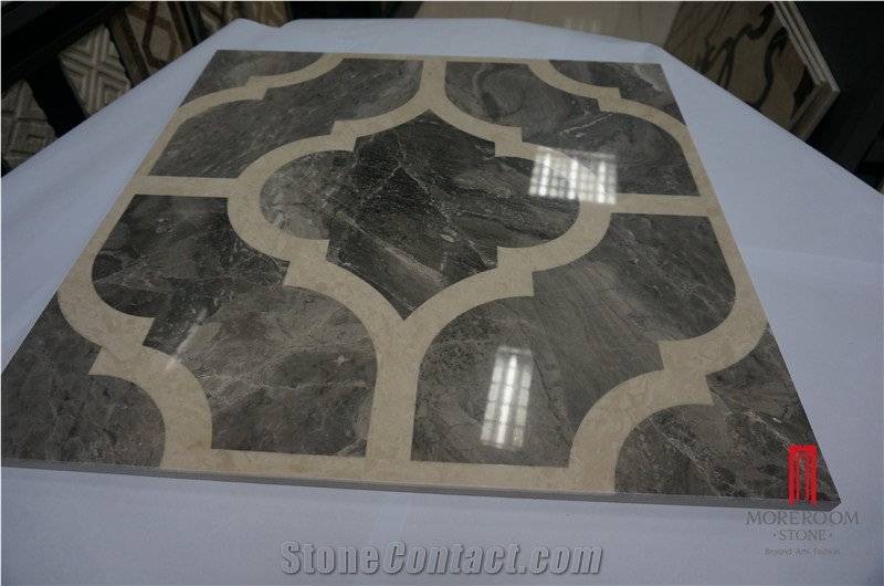 Marble Floor Medallions Tiles, Laminated Panel Composite Marble Ceramic Tile Stone Composite Slab