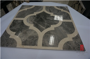 Marble Floor Medallions Tiles, Laminated Panel Composite Marble Ceramic Tile Stone Composite Slab