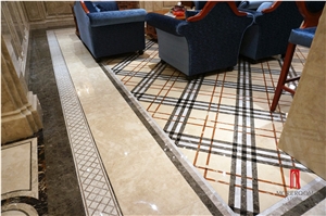 Marble Floor Medallions Tiles, Laminated Panel Composite Marble Ceramic Tile Stone Composite Slab