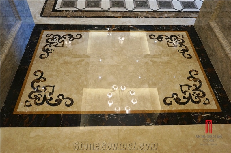 Marble Floor Medallions Tiles, Laminated Panel Composite Marble Ceramic Tile Stone Composite Slab