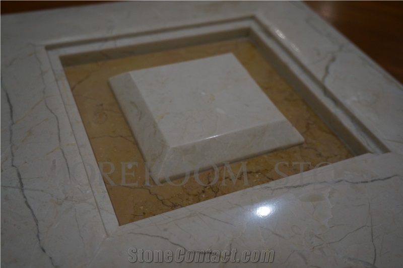 Polished Iran Beige Marble Price Marble Walling Tiles Shayan Cream Marble Yellow Marble Amarillo Oro Building Stone 3d Wall Panels Cnc Wall Panels Composited Marble 3d Tiles for Background