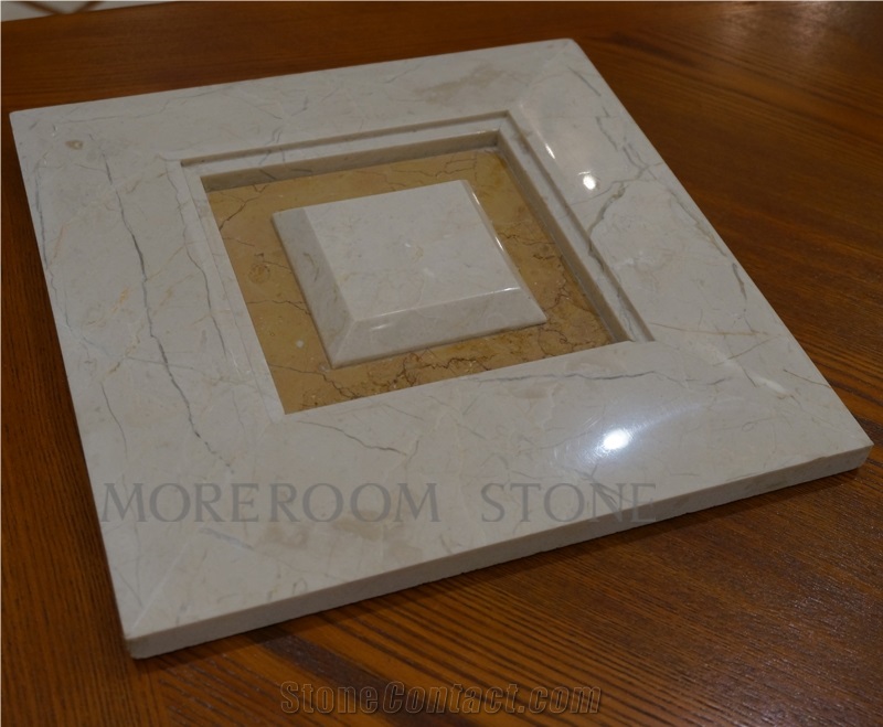Polished Iran Beige Marble Price Marble Walling Tiles Shayan Cream Marble Yellow Marble Amarillo Oro Building Stone 3d Wall Panels Cnc Wall Panels Composited Marble 3d Tiles for Background