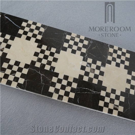 Popular Night Sky Broken Marble Molding & Border Marble Ceramic Building Material in Cheap Price