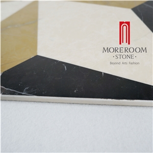 Turkey Beige Marble Waterjet Tiles Wall and Floor Applications Design Pattern