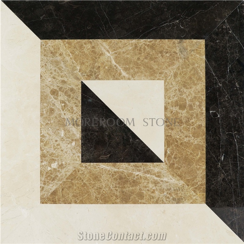 Turkey Emperador Light Marble Medallion,Light Emprador Marble Flooring Marble Tile