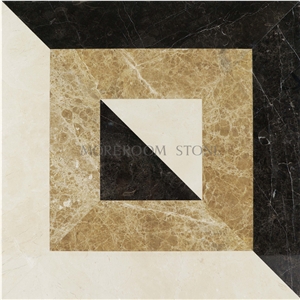 Turkey Emperador Light Marble Medallion,Light Emprador Marble Flooring Marble Tile