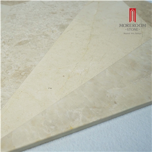 Turkey Ultraman Beige Marble Thin Laminated Water-Jet Flooring Medallion