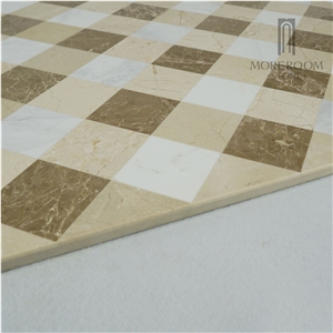 Volakas Marble Composite Flooring-Ceramic Base Marble Laminated Marble Medallion