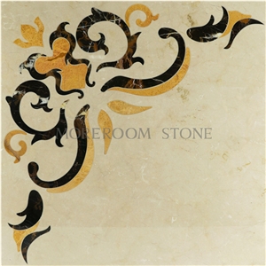 Yunfu Factory Laminated Marble Water Jet Medallion Laminate Stone Tiles, Artistic Marble Tiles Floor Medallion Colors Marble Pattern Tiles, Polished Beige Marble Natural Stone Yunfu Factory Laminated Marble Water Jet Medallion Laminate Stone Tiles, Artistic Marble Tiles Floor Medallion Colors Marble Pattern Tiles, Polished Beige Marble Natural Stone