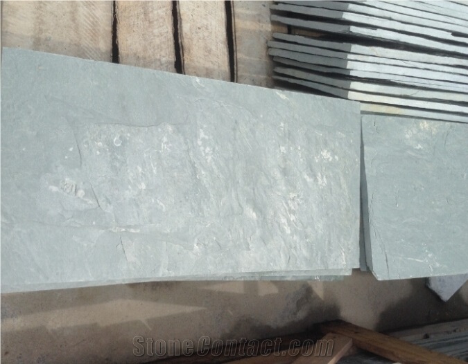 Green Color Slate Stone Tiles & Slabs, Green Slate Flooring and Wall Covering