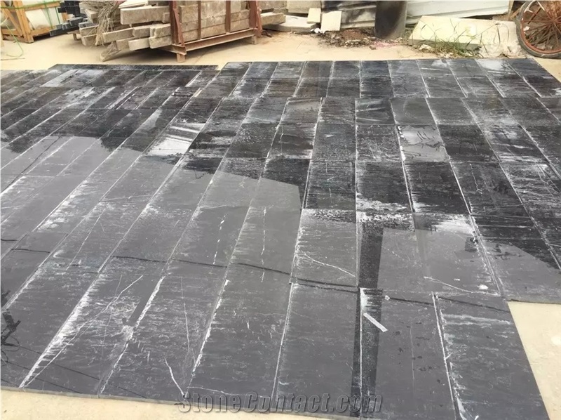 Black Marble Border Lines, Stone Border Designs, Marble White with Black