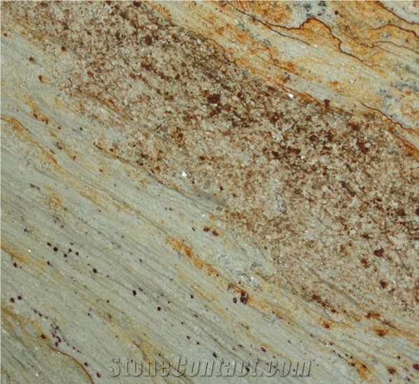River Gold Granite Tiles & Slabs, Polished Yellow Granite Flooring Tiles