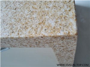 Beige Quartz Stone Kitchen Countertop/Engineered Stone Countertop/Artificial Stone Countertop /Solid Surface Top/Quartz Countertop/Silestone