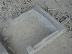 Blue Limestone Fireplace, Contracted Design Fire Place, China Blue Stone Fireplace Cover & Fireplace Decorating, Popular Fireplace
