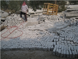 Chinese G603 Light Grey Granite Exterior Paving Cube Stone for Floor Covering